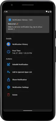 Notification History android App screenshot 2